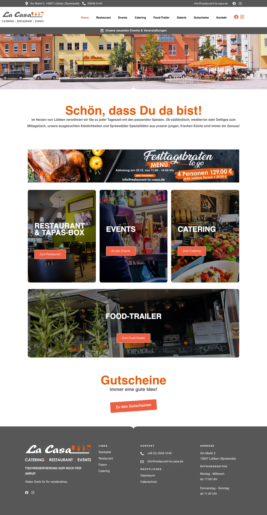 Startseite von La Casa